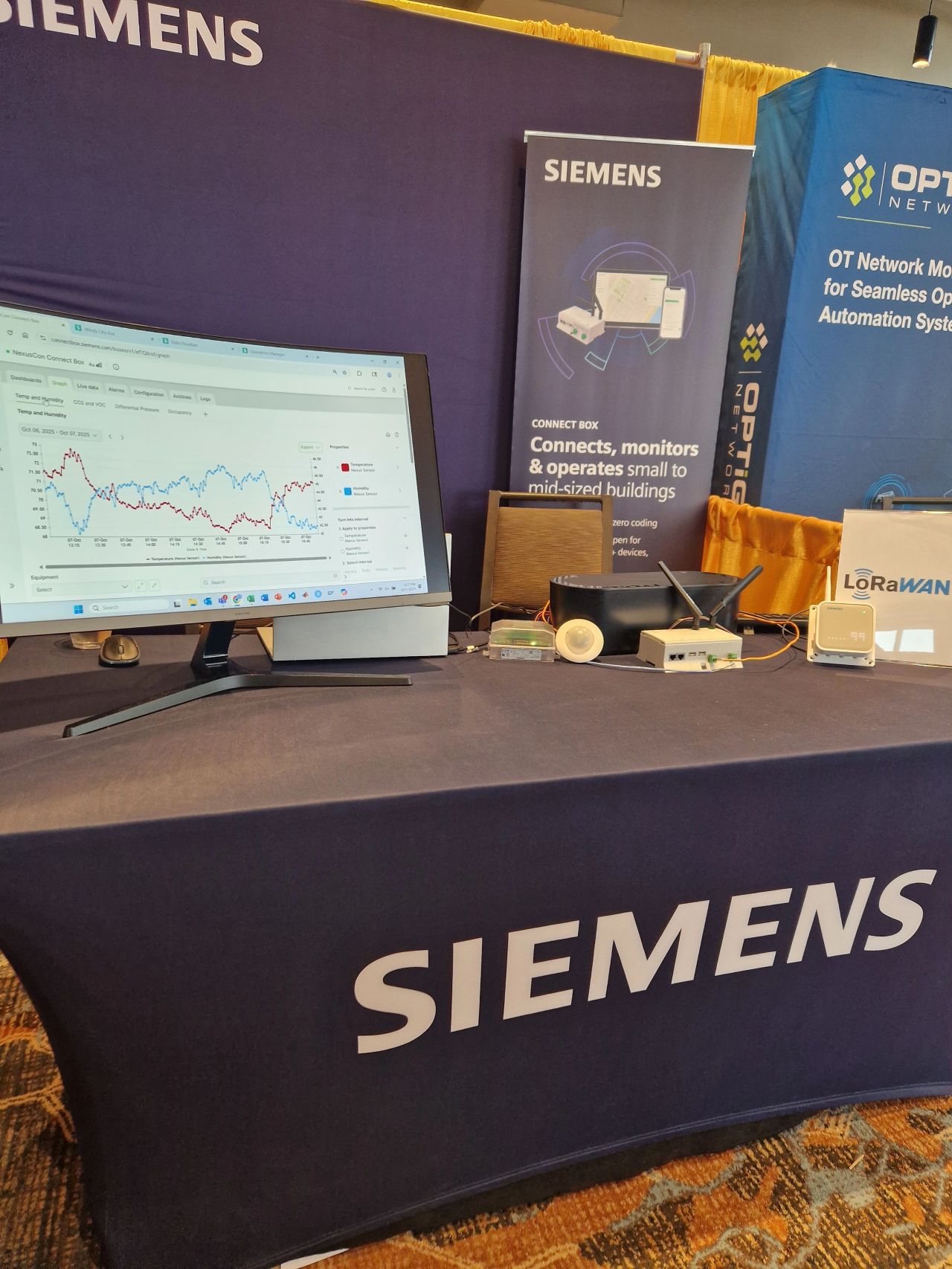 booth at nexus con siemens